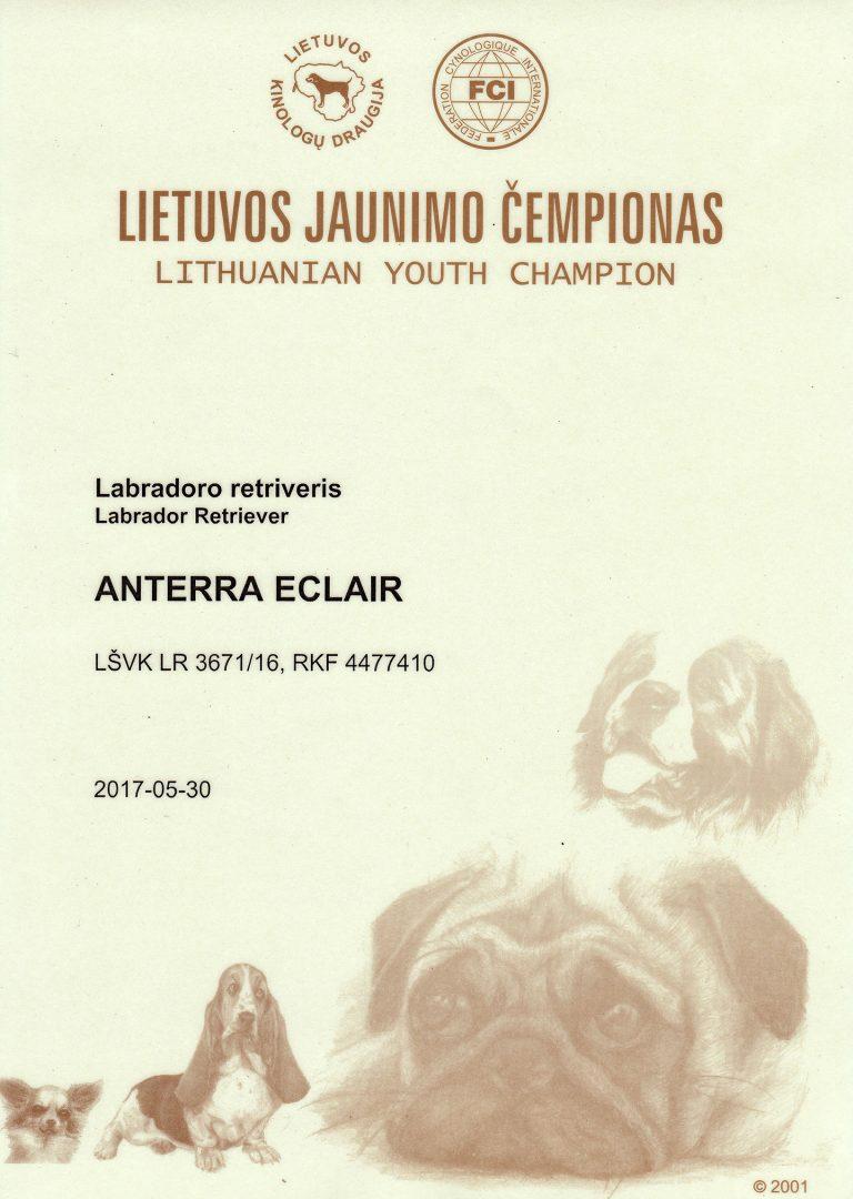 Ekleras – Lietuvos Jaunimo Čempionas!