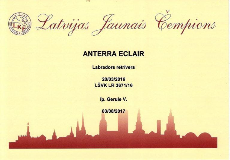 Ekleras – Latvijos Jaunimo Čempionas!